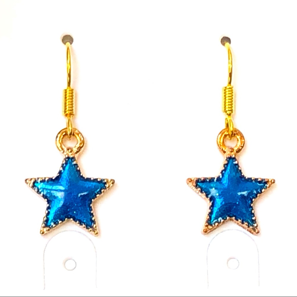 Blue Star New Hand Crafted Earrings ⭐️